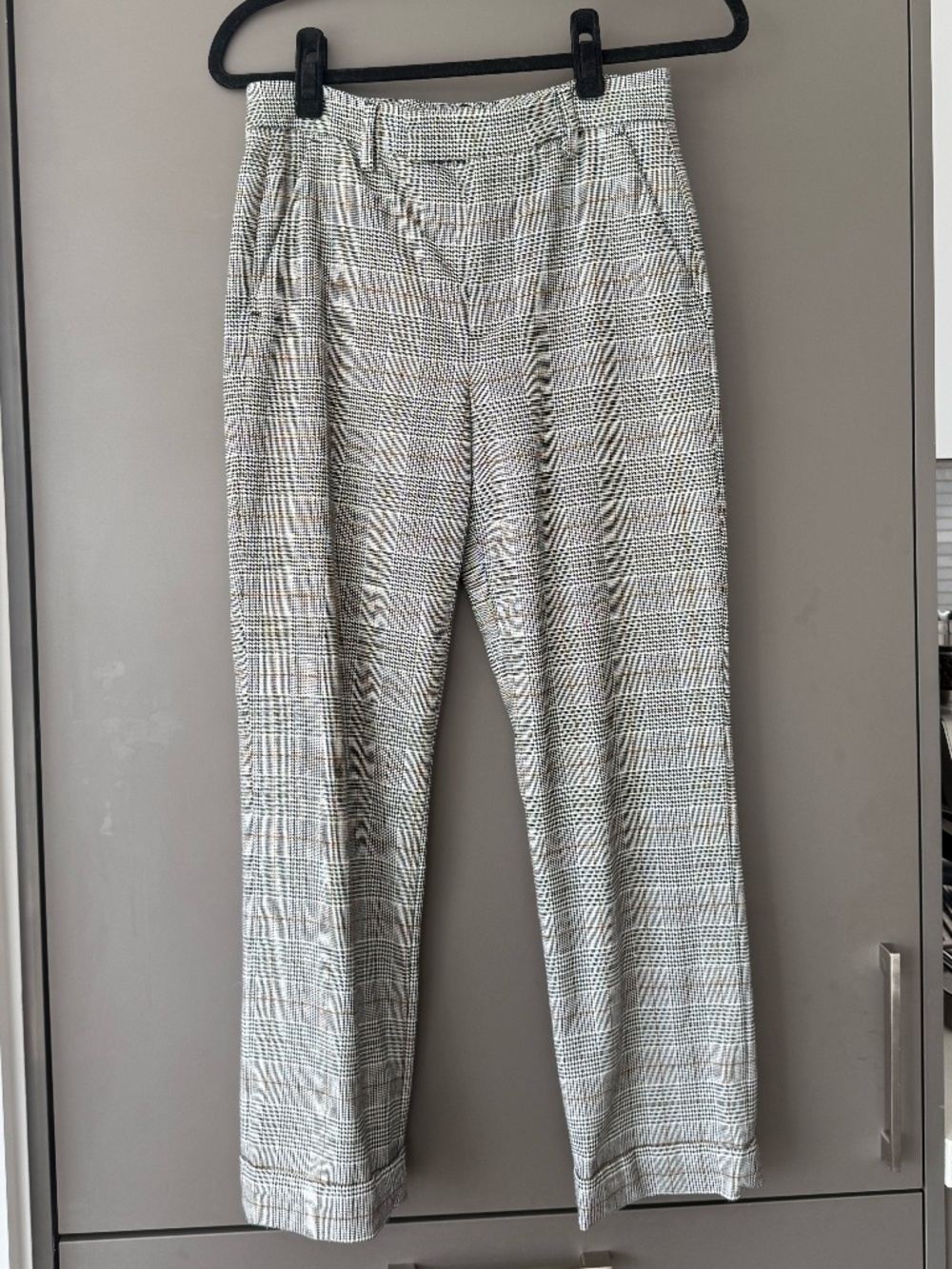 Zara Straight Leg Prince of Wales / Glen plaid Trousers – Size 2 - Picture 1 of 11